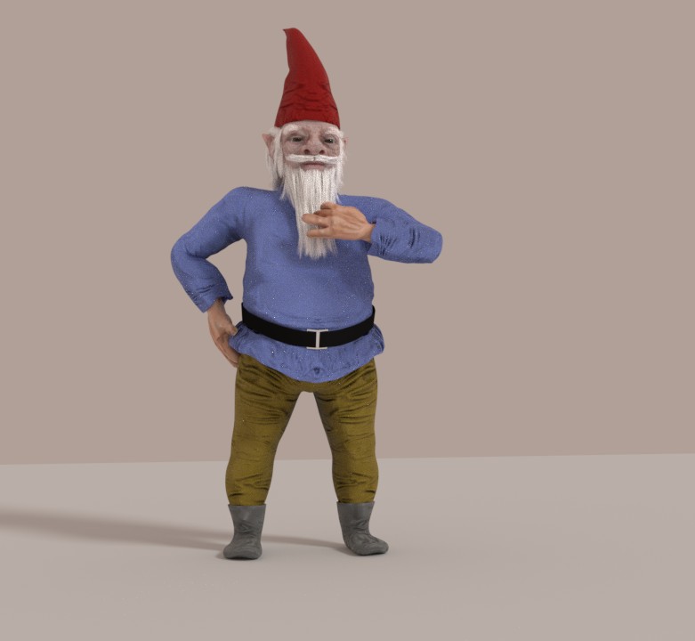 Gnome. Rigged preview image 1